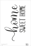 PLANTILLA 20X30CM 193 HOME SWEET HOME