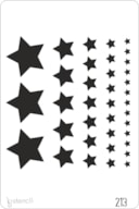 PLANTILLA 20X30CM 213 ESTRELLAS