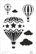 PLANTILLA 20X30CM 214 GLOBO DE AIRE CALIENTE