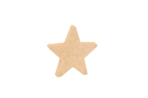 SET 4 STARS 10X1.6CM MDF