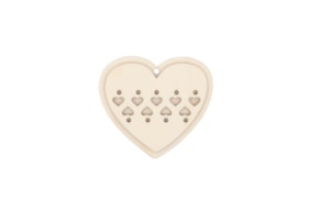 SET 4 APLICATIONS HEART 9X8.1X0.3CM CHOUPO