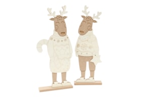 SET 2 RENAS 20.5X5X50X1.2CM MDF C/BASE