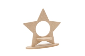 STAR 30.4X29.5X1.2CM MDF W/BASE