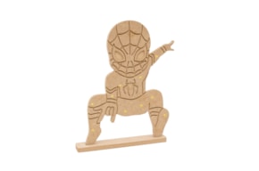 HOMEM MASCARADO C/LED 26X35X1.2CM MDF C/BASE