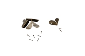 SET 4 OLD GOLD CORNERS 2.2X2.2X0.7CM