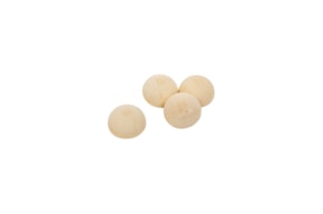 SET 4 WOOD BALLS W/FLAT SIDE 2.9X0.8CM