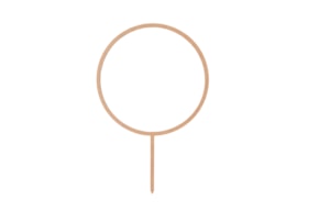 SET 2 CAKE TOPS CIRCLE 15X23X0.3CM MDF
