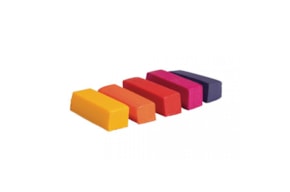 Pigments for wax, rainbow, 1x1x2.9cm, assorted, tab-bag 5pcs