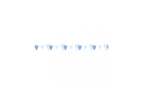 FITA WASHI CORAÇOES AZUL BEBE 15M x 1CM