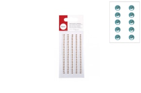 STRASS AUTOADESIVO TURQUESA 3MM - 120PCS