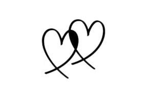 WOODEN STAMP C HEARTS 01581