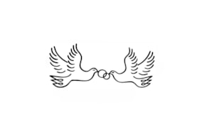 WOODEN STAMP C DOVE  01582
