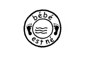 WOODEN STAMP B BEBE EST NE  01096