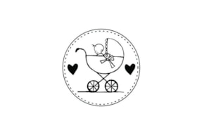 WOODEN STAMP C BABY 01778