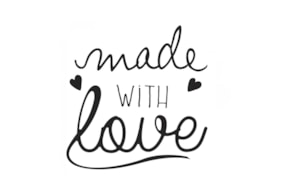 WOODEN STAMP C MADE WITH LOVE  01677