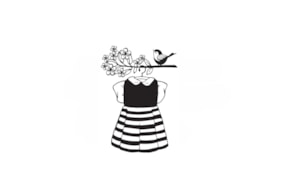 WOODEN STAMP D DRESS  01803