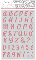 STENCIL LETTERS & NUMBERS 13X19CM  03966