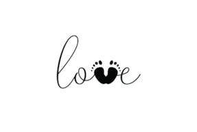 WOODEN STAMP D FEETS LOVE  01773