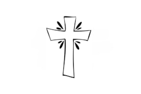 WOODEN STAMP D CROSS  01609