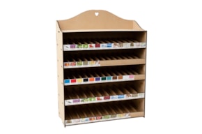 EXHIBITOR F/  ESSENCES(48xxx) 50X20X65.7X0.5CM MDF