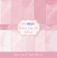 SET 10 PAPER SCRAP 30.5X30.5C0M  GRADIENT ROSE PFY-11421