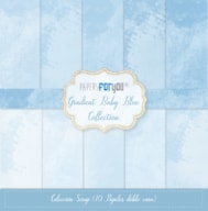 BLOC 10 PAPELES SCRAP 30.5X30.5CM  GRADIENT BLUE PFY-11434