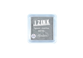 IZINK EMBOSSING L 8x8cm 19419 METAL SILVER