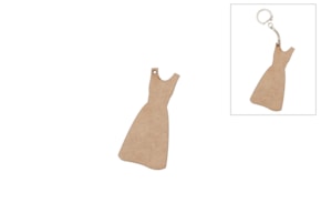 SET 12 DRESSES 3.4X6X0.5CM MDF