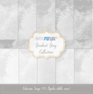 BLOCO 10 PAPEIS SCRAP 30.5X30.5CM  GRADIENT CINZA PFY-11447