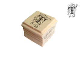 WOODEN ALPHABET STAMP LETTER T 2.7X.7CM  A-03050