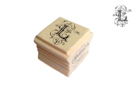 WOODEN ALPHABET STAMP LETTER L 2.7X.7CM  A-03042