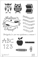 PLANTILLA 20X30CM 311 ESCUELA