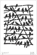 STENCIL 20X30CM 245 BIRDS