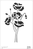 STENCIL 20X30CM 235 ROSES