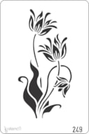 STENCIL 20X30CM 249 FLOWERS