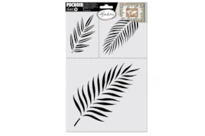 STENCIL HOJAS 20x30CM  81153