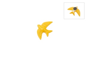 PR * SWALLOW W/MAGNET 8.5X6X2.2CM YELLOW