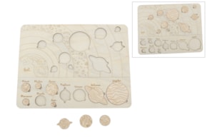 PUZZLE PLANETS 32.5X25X0.3CM POPLAR W.