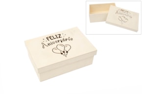CAJA FELIZ ANIVERSÁRIO 22X15X8CM