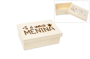 CAJA É UMA MENINA 22X15X8CM