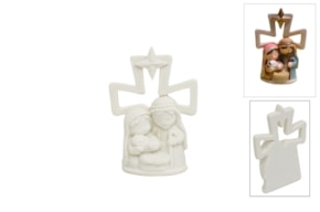 NATIVITY FAMILY CROSS 4.4X1.5X6.1CM