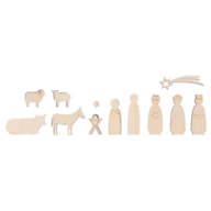 Wood deco Nativity figure,FSC Mix Credit, natural, 1-7.5cm,