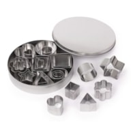 Metallic cookie cutters f. deco, 2-4 cm,  24pcs RAYHER