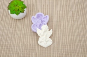 MOLDE SILICONE ANGELE 6x8x1,5CM MLD172
