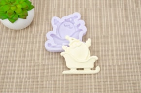 MOLDE SILICONE PAPA NOEL 7x7x1,1CM MLD190
