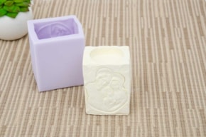 MOLDE SILICONE SUPORTE VELA BELENE 5x4x6,5CM MLD194