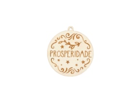 SET 4 BOLAS DE NAVIDAD PROSPERIDADE D.9X0.4CM CHOPO