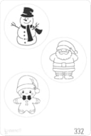 STENCIL 20X30CM 332 CHRISTMAS BALLS