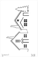 STENCIL 20X30CM 347 348 HOUSES