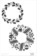 STENCIL 20X30CM 337 WREATH